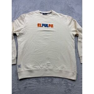 El Pulpo Crewneck Sweatshirt Cream XL Embroidered Logo Made By Sealover